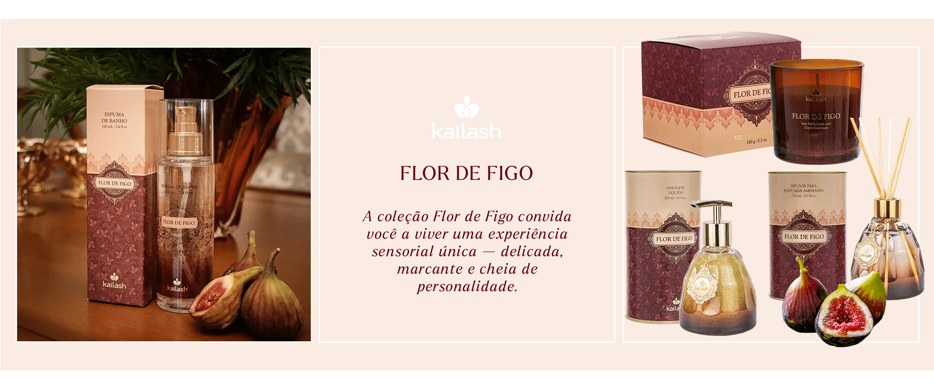 Uma estatueta do Buda meditando como objeto de decoração, luminárias da marca Tiffany suspendidas, um sofá com almofadas coloridas e uma mesa de centro redonda com objetos de decoração. Texto sobre a imagem: Decoração que abraça. Texturas, formas e cores para renovar sua casa.